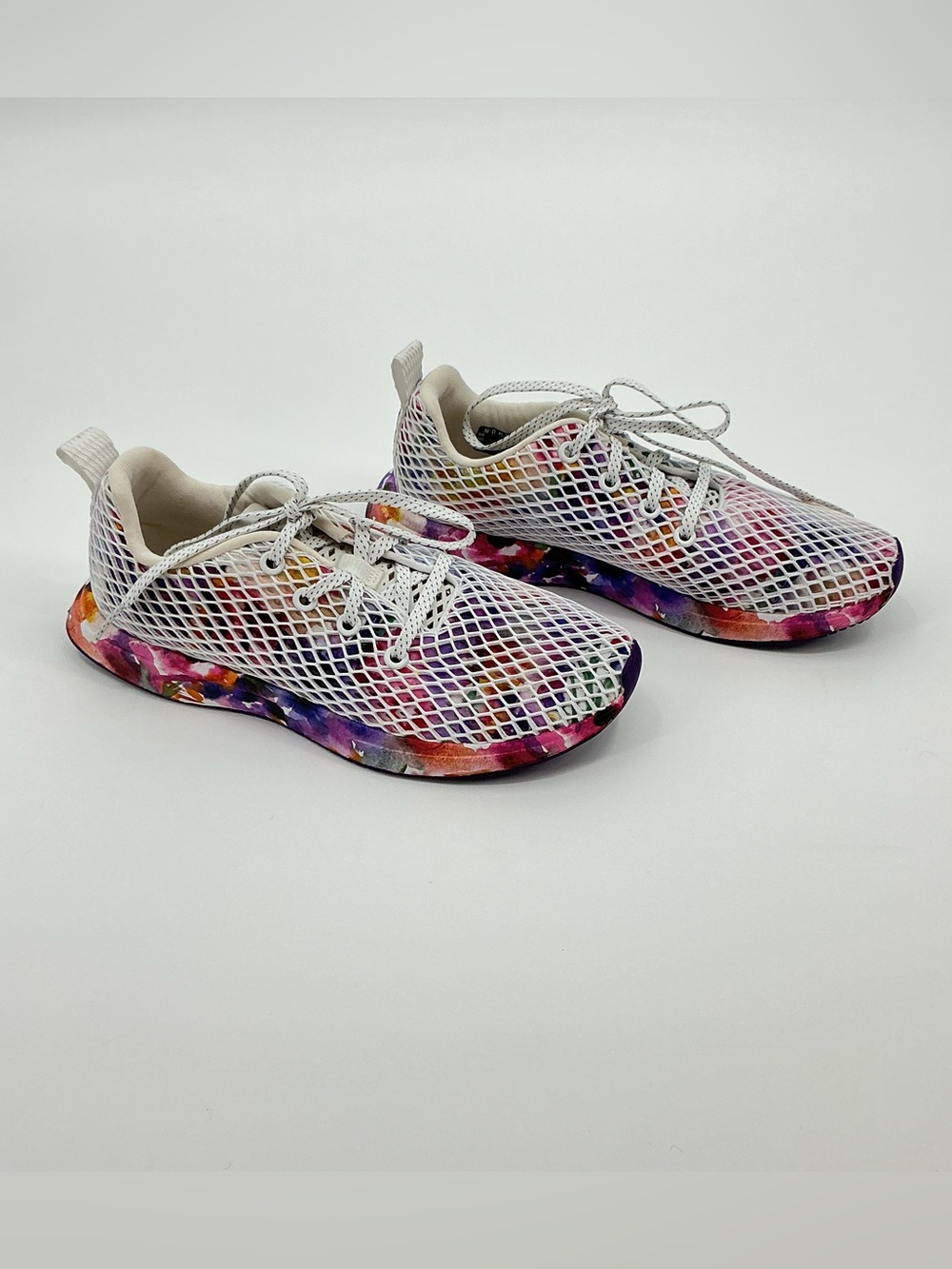 NOBULL White Multicolor Bouquet Mesh Running Shoe